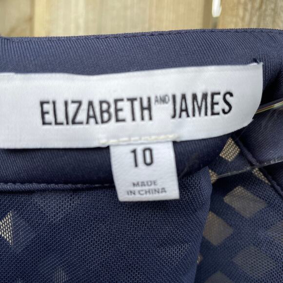 Elizabeth and James Neri Mini Dress High Neck Sleeveless Mesh Party Sheath Sz 10 - Picture 7 of 9